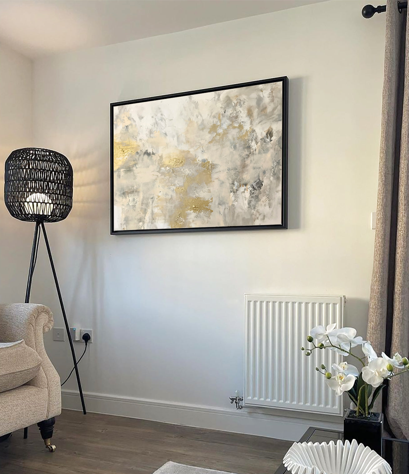 Gilded Cascade - Festmény - 100x80cm
