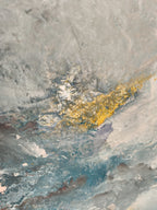 Celeste - Texturált felületű akril festmény - 100x80cm