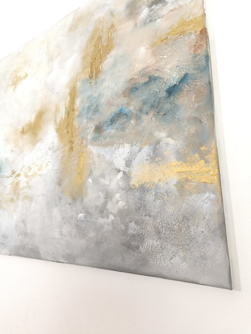 Celine - Texturált felületű akril festmény - 130x80cm