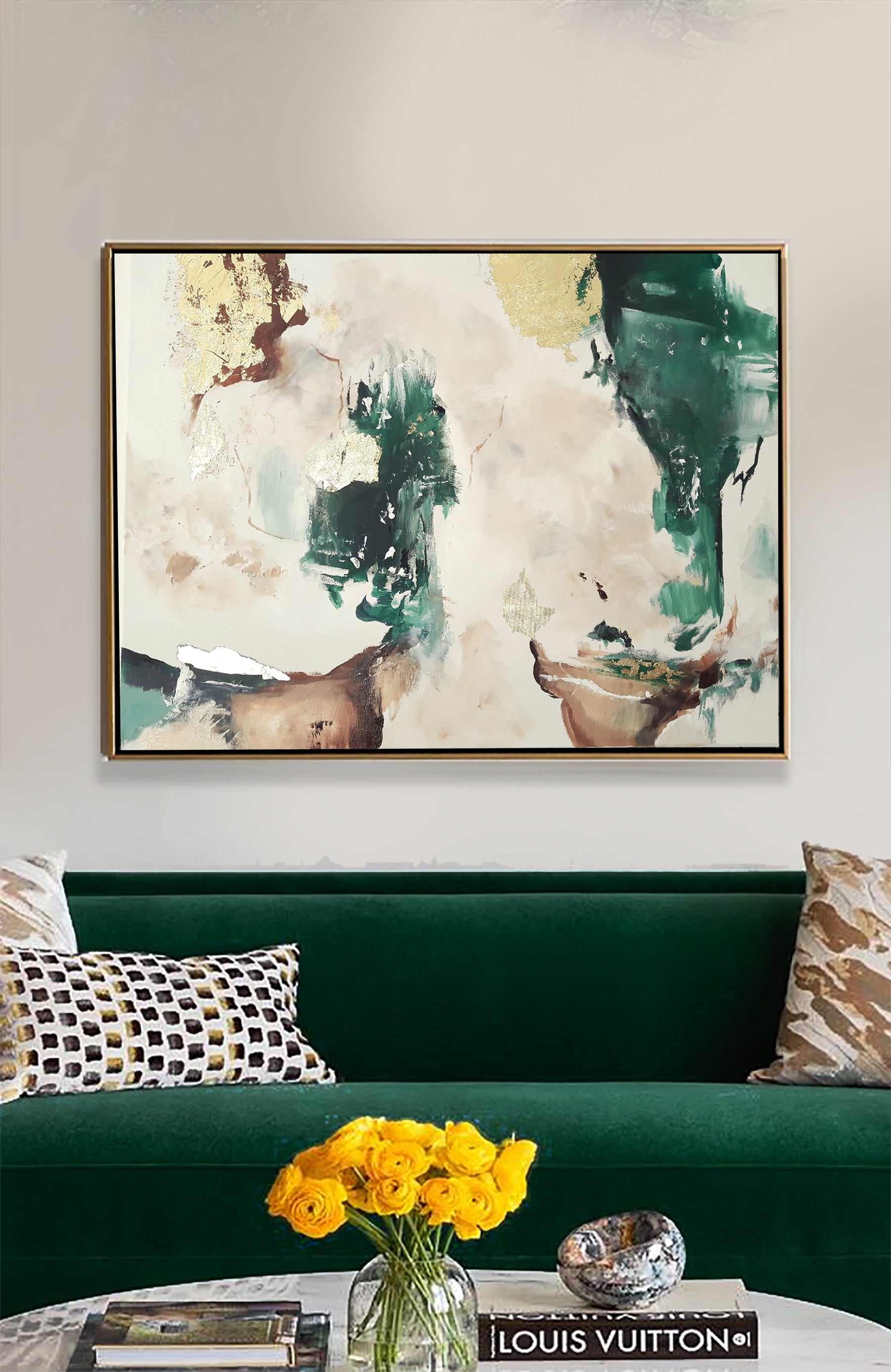 Gilded Garden - Festmény - 100x80cm