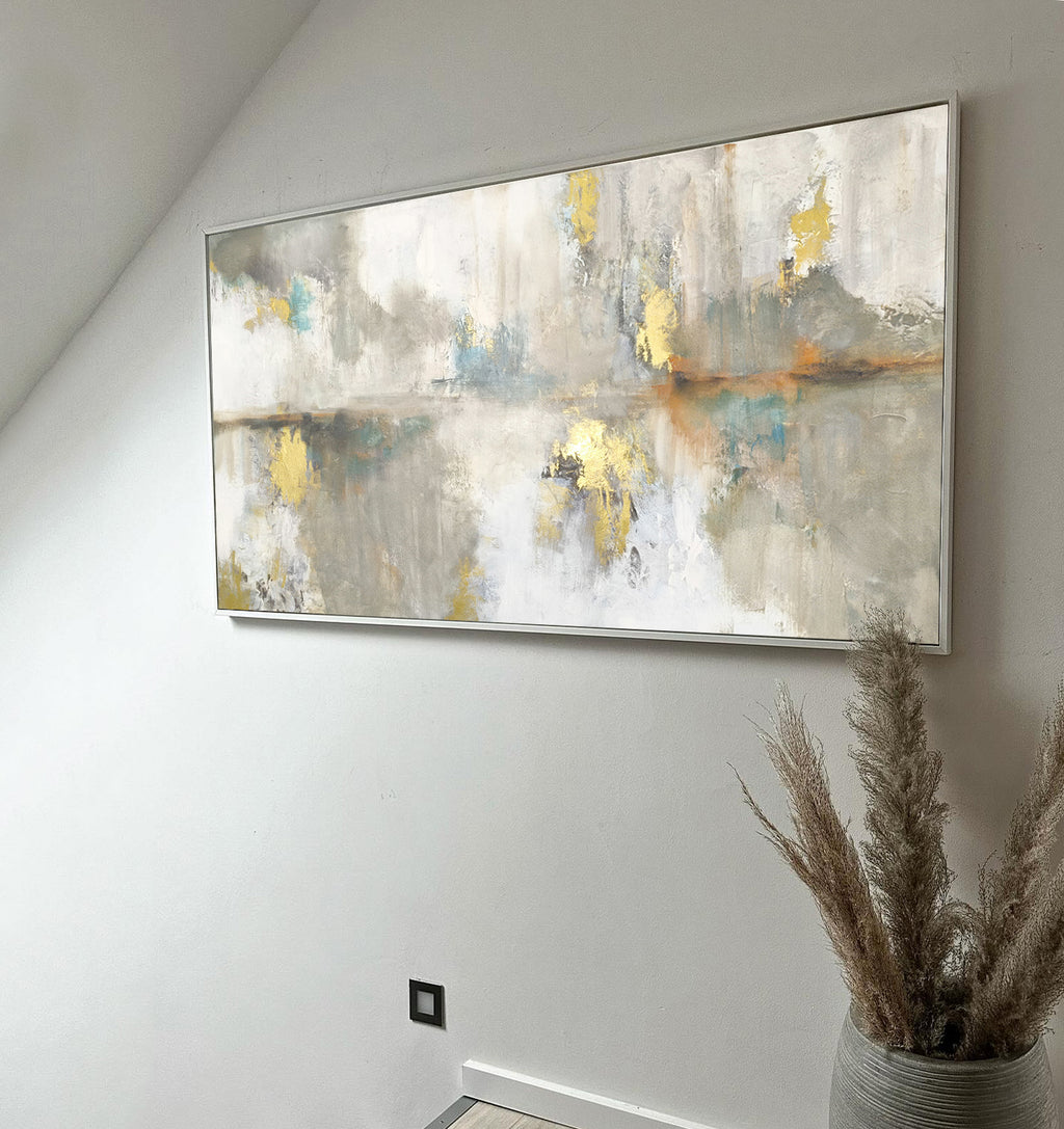 Camille - Texturált felületű akril festmény - 130x80cm